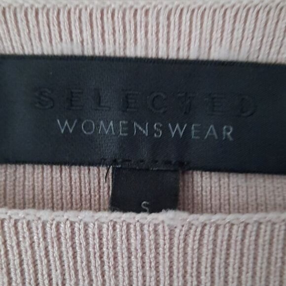 Selected Womens Wear Cutout Sleeve Boat Neck Sweater Size Small - Picture 2 of 5